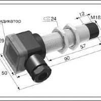  Индуктивный датчик с аналоговым выходом ДПА-М18-60К-2110-Н