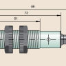 Индуктивный датчик  ВБИ-Ц18-73С-1242-Л