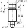 Габаритный чертеж ISB WF63A8-3-N-1