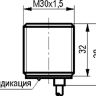 Габаритный чертеж ISB B7A-32N-10G-L