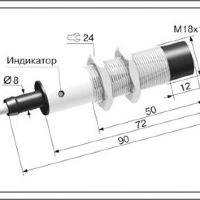 Индуктивный датчик ВБИ-М18-76С-2252-Л