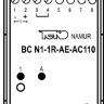 Габаритный чертеж BC N1-1R-AE-AC110