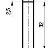 Габаритный чертеж ISN H1B-31N-2,5-L