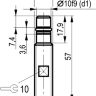 Габаритный чертеж ISB WC29S8-1,5-N-S4-50-C