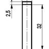 Габаритный чертеж ISN H0B-32N-2,5-L
