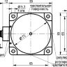 Габаритный чертеж IV1N IC7P5-43P-R50-LZS4