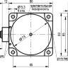 Габаритный чертеж IV1N IC7P5-43P-40-LZS4