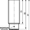 Габаритный чертеж ISA1B AC81A-32P-10-PS4