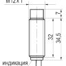 Габаритный чертеж ISN F2A-31N-4-LP-C