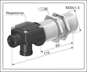 Индуктивный датчик ВБИ-М30-65Кт-1251-Л
