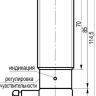 Габаритный чертеж OPR AT81A-44-R4000-L