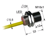 Индуктивный датчик ВБИ-М18-34У-2112-З(Upg)