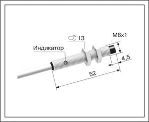 Индуктивный датчик ВБИ-М08-55У-2122-З