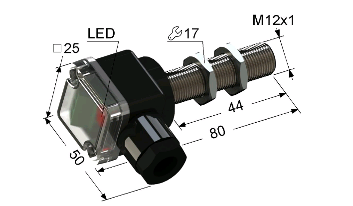 Индуктивный датчик ВБИ-М12-45К-1111-С.51(6мм)(Upg)