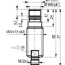 Индуктивный датчик ISB WC61S8-31P-3-ZS4-50