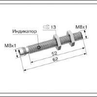 Индуктивный датчик ВБИ-М08-65Р(с3)-1111-З