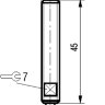 Габаритный чертеж ISB W12S8-31P-1,5-10