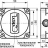 Габаритный чертеж ISN IC8P5-43N-R35-LZS4