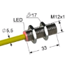 Индуктивный датчик ВБИ-М12-34У-1111-З(Upg)