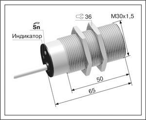 Емкостной датчик ВБЕ-М30-65У-1121-ЗА