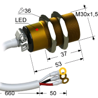 Индуктивный датчик ВБИ-М30-55У-1111-З.0(питание от бортсети 250 мА м3)