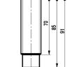 Габаритный чертеж ISB A62A-02G-7E-L