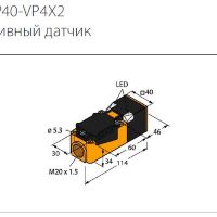 Индуктивный датчик Turck NI35-CP40-VP4X2 