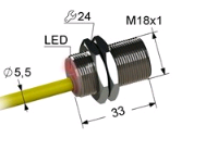 Индуктивный датчик ВБИ-М18-34У-1121-З(Upg)
