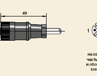 Разъем ПВ-РКП-1.3.7(3м)