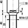 Габаритный чертеж ISB ZF5S8-31P-10-Z-DP4