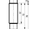 Габаритный чертеж ISN E62A-01G-10E-L