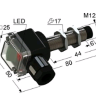 Индуктивный датчик ВБИ-М12-45К-2111-С.51(10мм)(Upg)