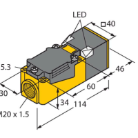 Індуктивний датчик Turk BI15-CP40-VP4X2 (аналог ВБИ-П40-120К-1113-З)