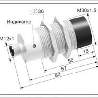 Индуктивный датчик ВБИ-М30-70Р(с27)-2251-Л