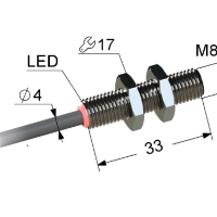 Индуктивный датчик ВБИ-М08-34У-1121-С.51(2мм)(Upg)