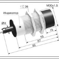 Индуктивный датчик ВБИ-М30-70С-2252-Л