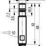 Габаритный чертеж ISB W2A8-31N-1,5-LZ-2