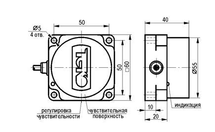 Индуктивный датчик ISN I8P-01G-25E-L