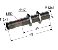 Индуктивный датчик ВБИ-М12-70Р-1122-З(Upg)