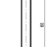 Габаритный чертеж ISB A12B-21-1,5-LP-C