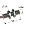 Индуктивный датчик ВБИ-М08-34У-1122-С.51(2мм)(Upg)