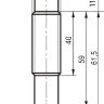 Габаритный чертеж ISN E41A-43N-8F-L