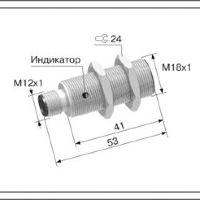 Индуктивный датчик ВБИ-М18-45Р-1121-З