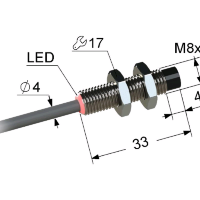 Индуктивный датчик ВБИ-М08-34У-2111-С.51(3мм)(Upg)