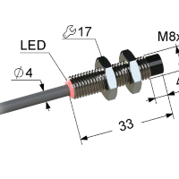 Индуктивный датчик ВБИ-М08-34У-2121-С.51(3мм)(Upg)