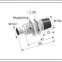 Индуктивный датчик ВБИ-М18-45Р-2111-З