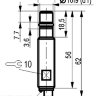 Габаритный чертеж ISB WB2A8-31P-1,5-L-2