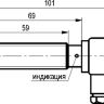 Габаритный чертеж ISN ET42A-01G-8E-L