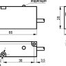 Габаритный чертеж ISB I1P-11-5-LZ