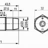 Габаритный чертеж CSN EC46B8-8-N-LS4